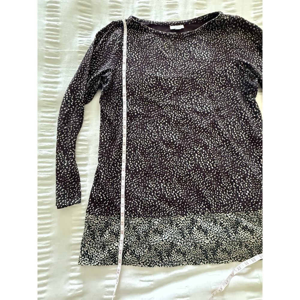 J. Jill Women's Pattern Dress, Dark Maroon With Black & Tan, Size M - Picture 7 of 7